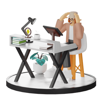Embracing the Digital Illustrator's Lifestyle in 3D png