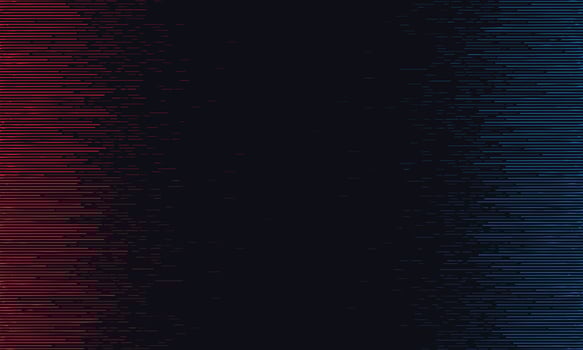 Dark background of red and blue abstract stripes vector