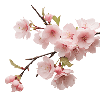 cherry blossom isolated on transparent background png
