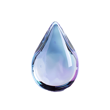 a drop of water on a transparent background png