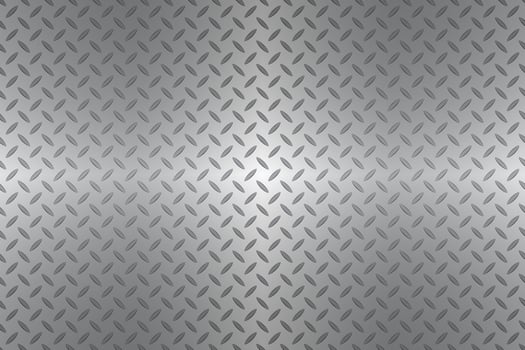 Silver metal plate texture, stainless steel background with gradient, modern illustration vector