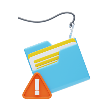File phishing 3D Icon. Folder Phishing 3D Icon png