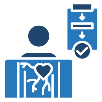 Angiography Procedure icon line illustration vector