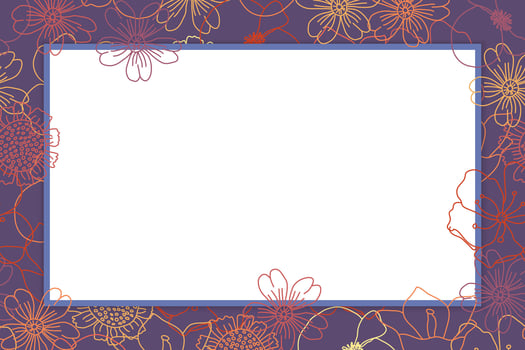 Colorful Floral Frame or Border Background vector