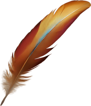 Close-up of rainbow-colored feathers inspired by the rainbow lorikeet. AI-Generated. png