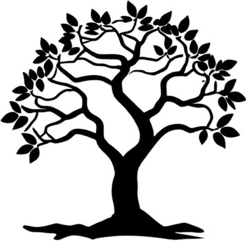 Close-up image of Tree logo. AI-Generated. png