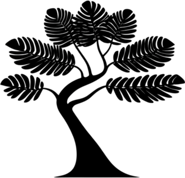 Close-up image of Tree logo. AI-Generated. png