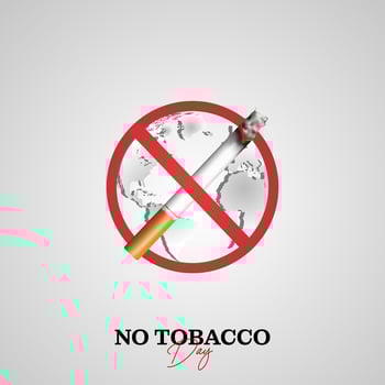 World Tobacco Day, No Smoking Day Social Media Poster Design vector