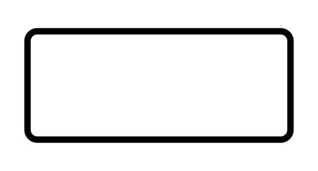 Rounded rectangular icon. Rectangle shape. vector