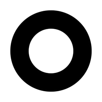 Circle silhouette icon. Circle shape. vector