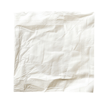 White Napkin Folding png