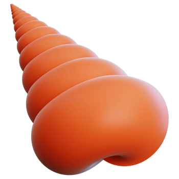 Seashell 3d illustration for web, app, infographic, etc png