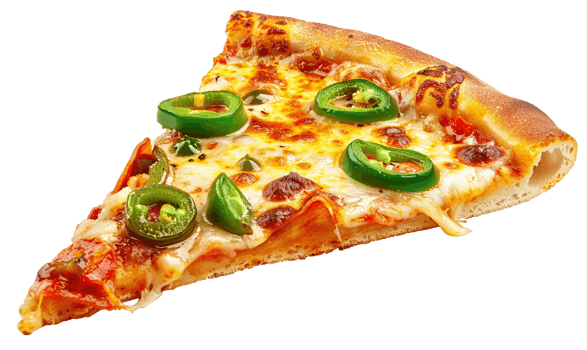Slice of Cheesy Delicious Pizza With Tasty Pepperoni on a Transparent Background, . png