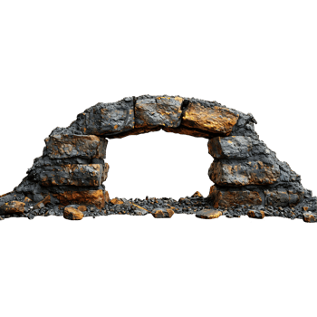 Beautiful soil gate on a transparent background png