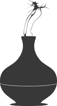silhouette diffuser device black color only vector