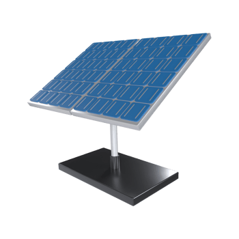 Solar Panel 3D illustration Icon Smart Home with Transparent Background png