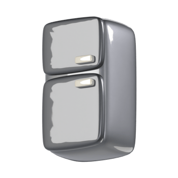 Refrigerator 3D illustration Icon Smart Home with Transparent Background png