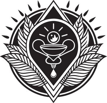 medical logo design illustration black and white vector