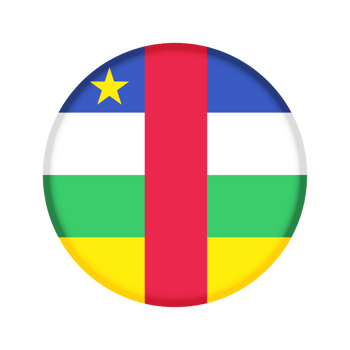 Round flag of Central African Republic png