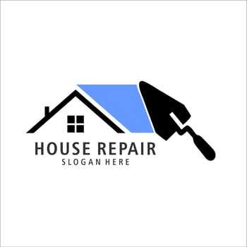 house repair logo template illustration design vector