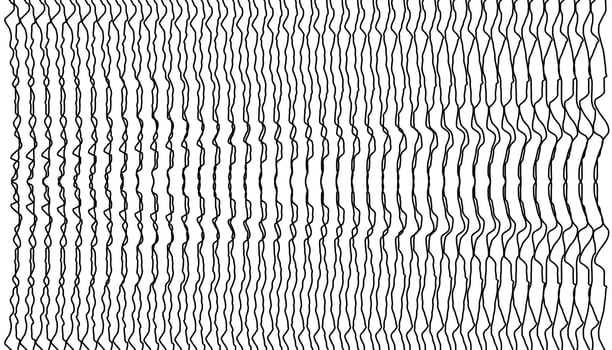 Hand drawn wavy background horizontal surface seamless wallpaper line art. vector