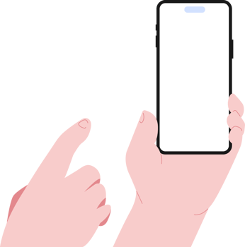 Simple flat Isolated smartphone and display illustration png