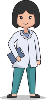 doctor cartoon illustration vector