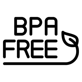 bpa free line icon vector