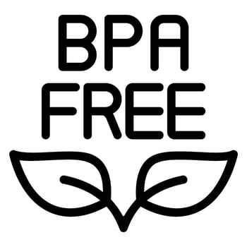 bpa free line icon vector