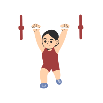 Weightlifting girl illustration png