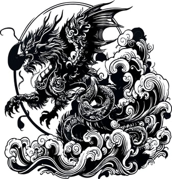 The Dragon Design vector