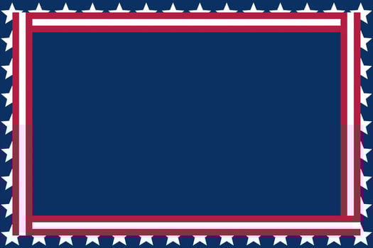 frame background for american holiday with copy space. design for poster, greeting card, social media, banner. vector