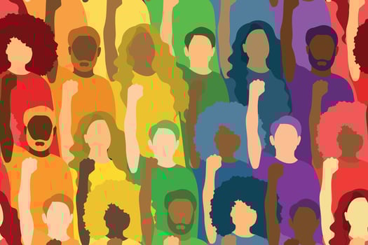 Background for LGBTQIA pride month. vector