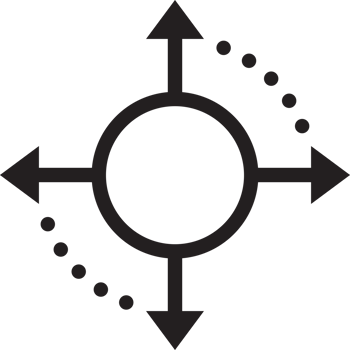 mind map circle arrow line Icon. png