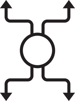 mind map square arrow line Icon. png