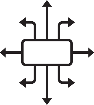 mind map square arrow line Icon. png