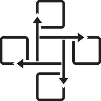 mind map square arrow line Icon. png