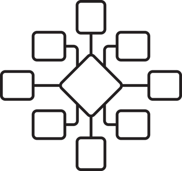 mind map square arrow line Icon. png