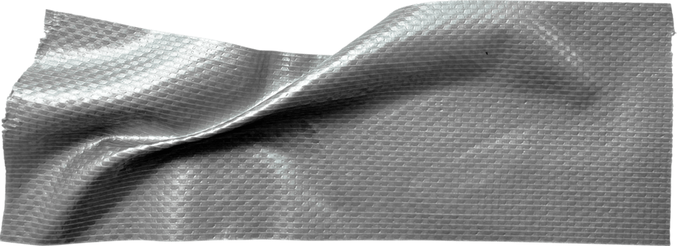 Gray Textured Crumpled Torn Duct Tape png