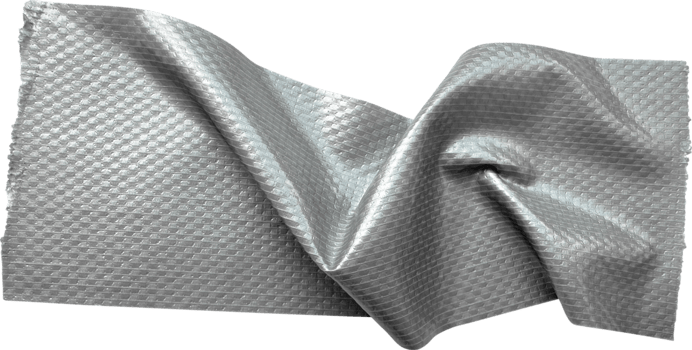 Gray Textured Crumpled Torn Duct Tape png