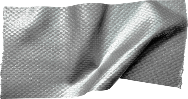 Gray Textured Crumpled Torn Duct Tape png