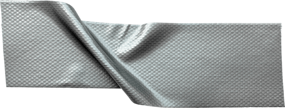 Gray Textured Crumpled Torn Duct Tape png