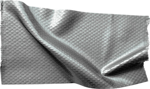 Gray Textured Crumpled Torn Duct Tape png
