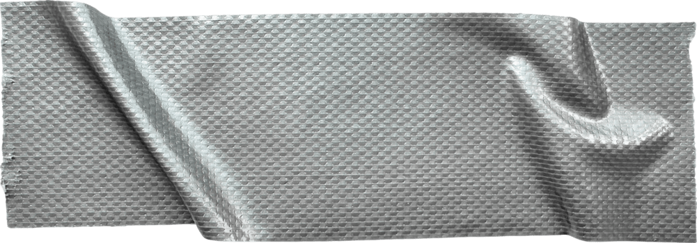 Gray Textured Crumpled Torn Duct Tape png