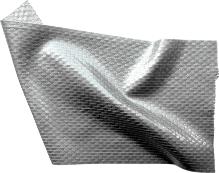Gray Textured Crumpled Torn Duct Tape png