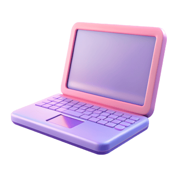 3D laptop icon png