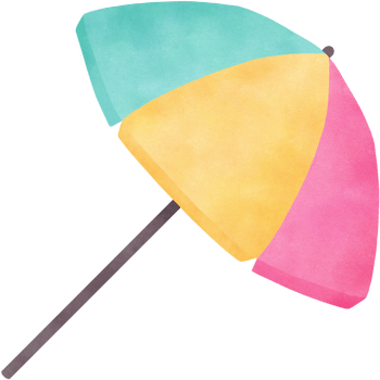 summer beach umbrella png