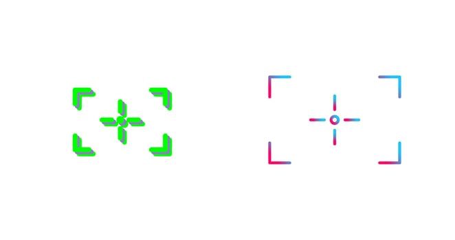 Unique Focus Icon Design vector