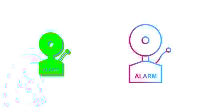 Alarms Icon Design vector