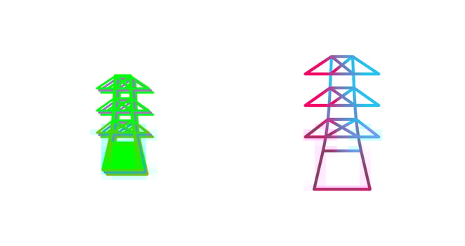 Unique Tower Icon Design vector